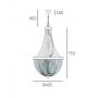 Lampa wisząca P04543BK CosmoLight Roma zdj.2