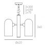 Lampa podsufitowa 5x6 W czarny P05759BK CosmoLight Seoul zdj.2