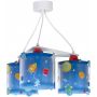 Lampa wisząca 3x60 W niebieska 41344 Dalber Planets zdj.1