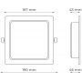 Plafon 1x18 W czarny CL9S18WB DPM zdj.2