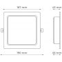 Plafon 1x18 W biały CL9S18WW DPM zdj.2