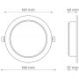 Plafon 1x18 W biały CL9C18WW DPM zdj.2