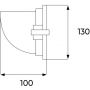 Lampa do zabudowy 1x20 W czarna STLXB20B DPM X-Line zdj.2