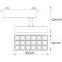 Lampa do szynoprzewodów 1x10 W biały STR210WW DPM X-Line zdj.2