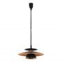 Lampa wisząca 1x60 W czarna-miedź 31666 Eglo Brenda zdj.1
