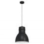 Lampa wisząca 1x60 W czarna 43621 Eglo Ebury zdj.1