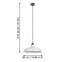 Lampa wisząca 1x60 W czarna-szary/popielaty 43825 Eglo Matlock zdj.2