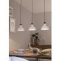 Lampa wisząca 3x60 W czarna-szary/popielaty 43826 Eglo Matlock zdj.4