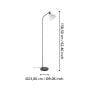 Lampa stojąca 1x40 W czarna-szara 43844 Eglo Matlock zdj.2