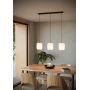 Lampa wisząca 3x40 W biała-czarna 44102 Eglo Belgrave zdj.4