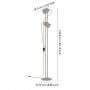 Lampa stojąca 2x40 W piaskowa 44166 Eglo Tilston zdj.2