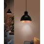 Lampa wisząca 1x60 W czarna-miedź 49238 Eglo Truro zdj.5