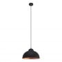 Lampa wisząca 1x60 W czarna-miedź 49247 Eglo Truro zdj.1