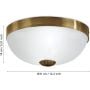 Lampa podsufitowa 2x25 W satyna 82741 Eglo Imperial zdj.2
