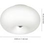 Lampa podsufitowa 2x60 W biała 86811 Eglo Optica zdj.2