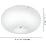 Lampa podsufitowa 2x60 W biała 86812 Eglo Optica zdj.2