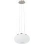 Lampa wisząca 2x60 W biała-nikiel 86814 Eglo Optica zdj.1