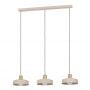Lampa wisząca 3x40 W beżowa 900431 Eglo Valdiola zdj.1