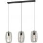 Lampa wisząca 3x40 W czarna-szary/popielaty 900503 Eglo Bajazzara zdj.1