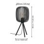 Lampa stołowa 1x60 W czarna 900519 Eglo Romazzina zdj.2