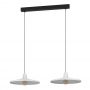 Lampa wisząca 2x40 W biała-czarna 900834 Eglo Miniere zdj.1