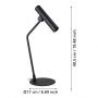 Lampa stołowa 1x5.4 W czarna 900908 Eglo Almudaina zdj.2
