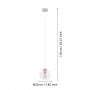 Lampa wisząca 1x40 W opal 901918 Eglo Ariscani zdj.2