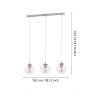 Lampa wisząca 3x40 W opal 901919 Eglo Ariscani zdj.2