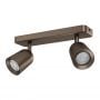Lampa podsufitowa 2x10 W brązowa 901949 Eglo Camaldoli zdj.1