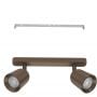 Lampa podsufitowa 2x10 W brązowa 901949 Eglo Camaldoli zdj.4