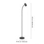 Lampa stojąca 1x18 W czarna 902172 Eglo Carlo zdj.2