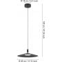 Lampa wisząca 1x15.5 W biała-czarna 902183 Eglo Conomavilla-Z zdj.2