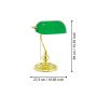 Lampa biurkowa 1x60 W zielona 90967 Eglo Banker zdj.2