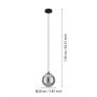 Lampa wisząca 1x40 W czarna 98651 Eglo Ariscani zdj.2