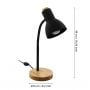 Lampa biurkowa 1x40 W czarna 98831 Eglo Veradal zdj.2