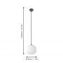 Lampa wisząca 1x40 W biała 99366 Eglo Mantunalle zdj.2