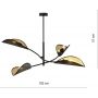 Lampa podsufitowa 4x40 W czarny 11064 Emibig Lotus zdj.2