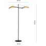 Lampa stojąca 1108LP2 Emibig Lotus zdj.2