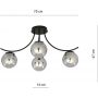 Lampa podsufitowa 4x40 W czarny 11104 Emibig Boston zdj.2