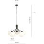 Lampa wisząca 5x40 W opal 11385 Emibig Nova zdj.2