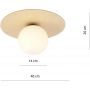 Lampa podsufitowa 11421B Emibig Kenzo zdj.2