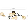 Lampa podsufitowa 11754 Emibig Veken 4 Gold zdj.2