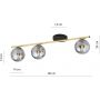 Lampa podsufitowa 3x10 W czarna 12503 Emibig Monza zdj.2