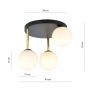 Lampa podsufitowa 3x10 W czarna 12603 Emibig Dolce zdj.2