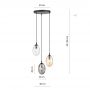 Lampa wisząca 3x10 W czarna 12683PREM Emibig Astral zdj.2