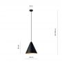 Lampa wisząca 1x15 W czarna 12711 Emibig Rebel zdj.2