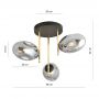 Lampa podsufitowa 3x10 W czarna 12743 Emibig Argo zdj.2