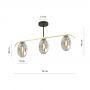 Lampa podsufitowa 3x10 W czarna 12803 Emibig Fines zdj.2