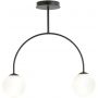 Lampa podsufitowa 2x10 W czarna 12882 Emibig Archi zdj.1