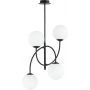 Lampa podsufitowa 4x10 W czarna 12884B Emibig Archi zdj.1